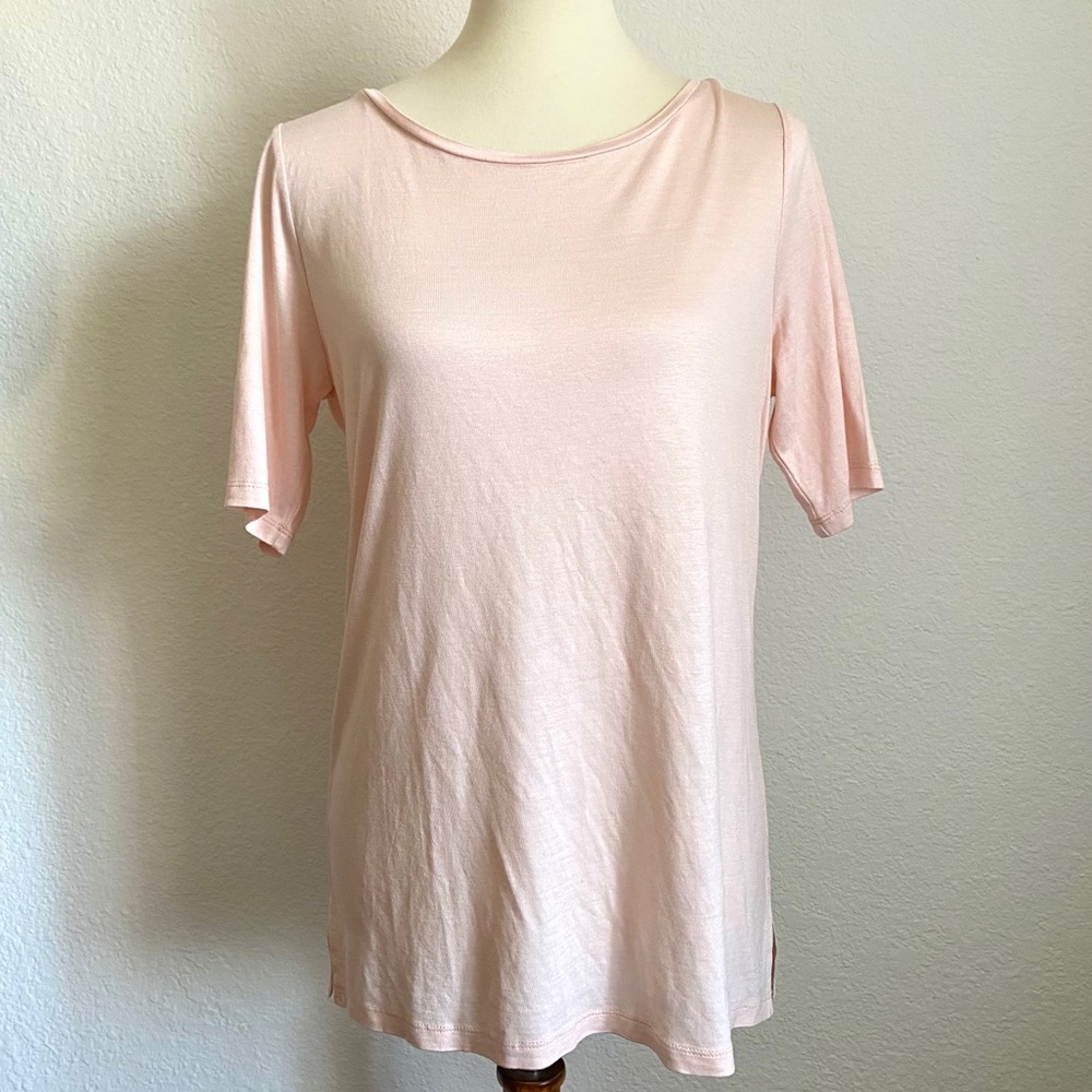 LOFT NWT Blush Pink Tshirt Tee Tunic M